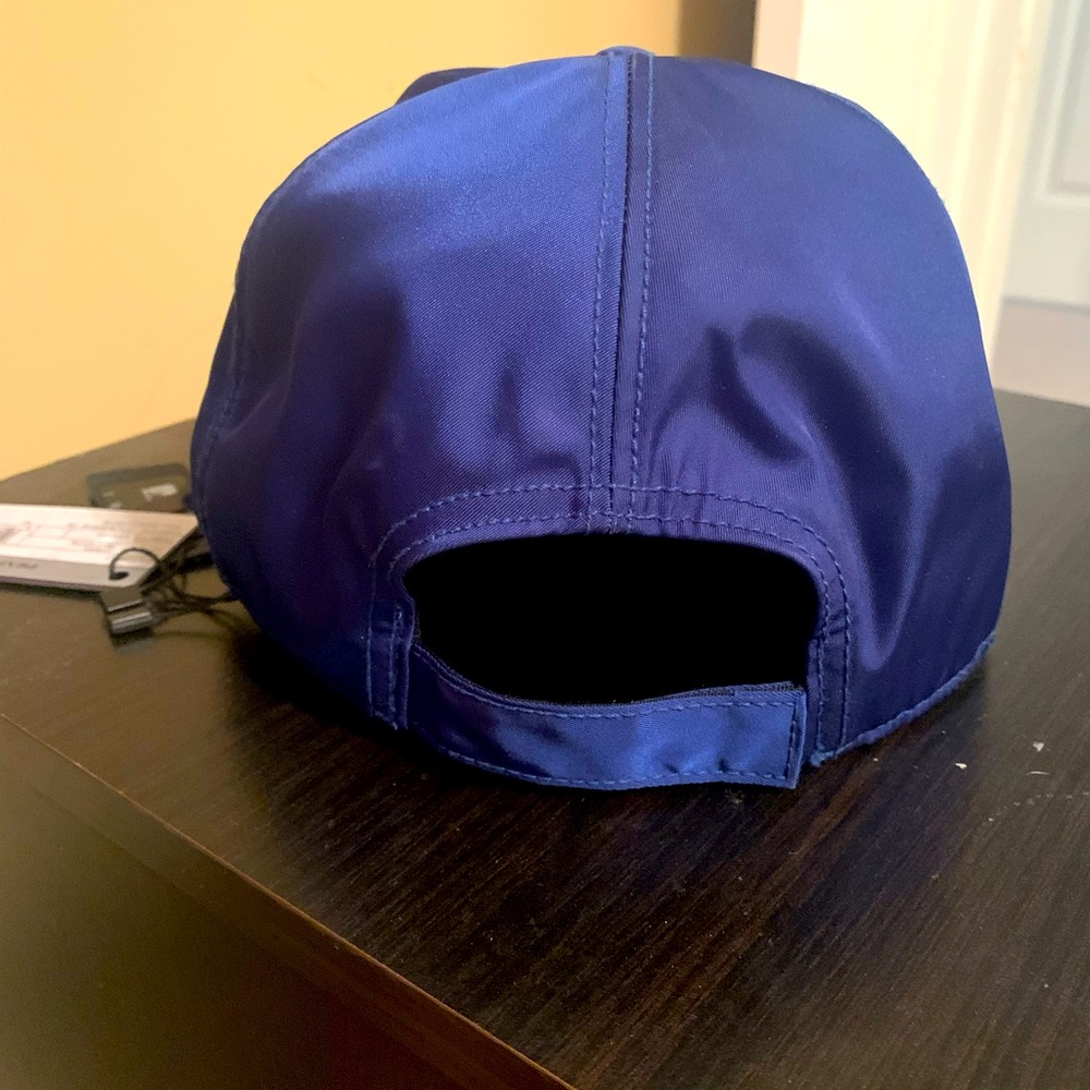 Blue Prada hat